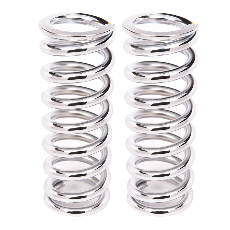 Picture of Aldan American 10-450CH2 Coil-Over-Spring, 450 lbs. per in. Rate, 10 in. Length - Chrome, Pair