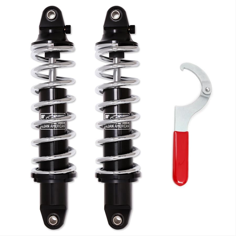 Aldan American AR657350C Coil-Over Kit, Regulator, Single Adjustable 13.5 in. Extended, Spring, 350 lbs. per in., Chrome Plated