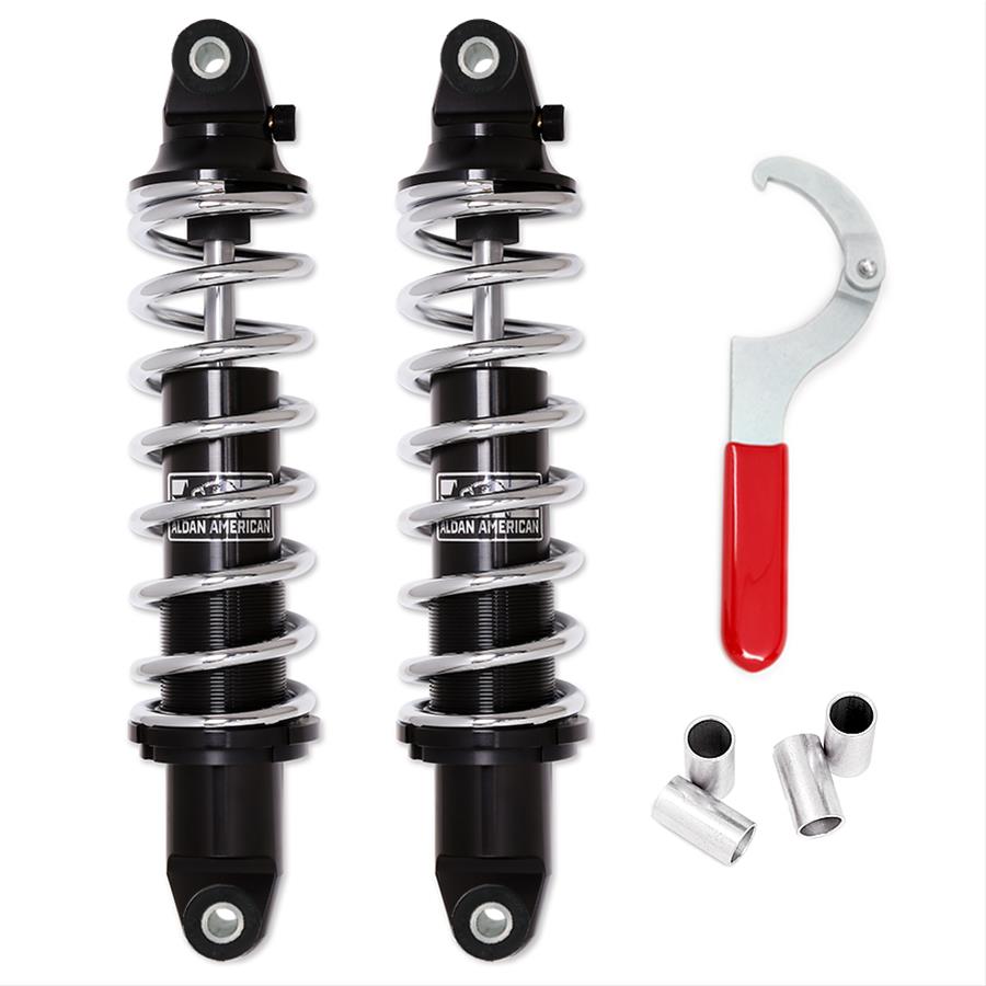 Aldan American AR657400C Coil-Over Kit, Regulator, Single Adjustable 13.5 in. Extended, Spring, 400 lbs. per in., Chrome Plated
