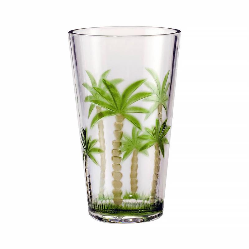 Picture of LeadingWare AS-0502 Palm Tree Classic Series 20 oz HB Tumbler - Set of 4