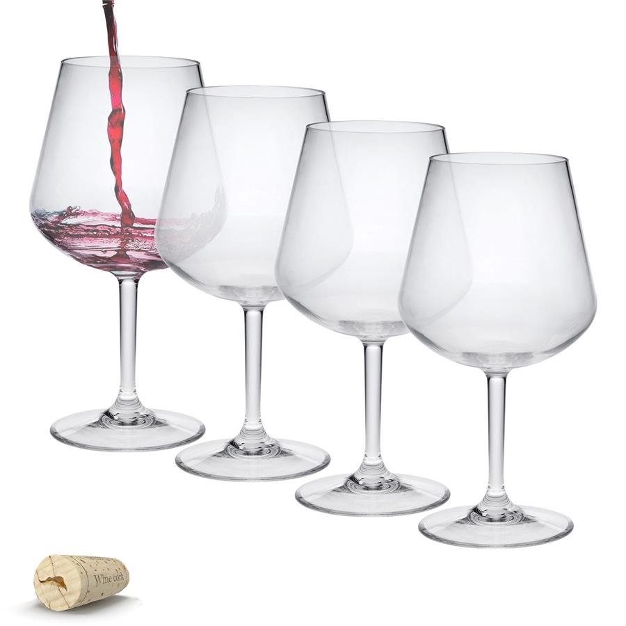Picture of LeadingWare TRS-0753 Tritan, Lexington 20 oz Wine Glass - Set of 4