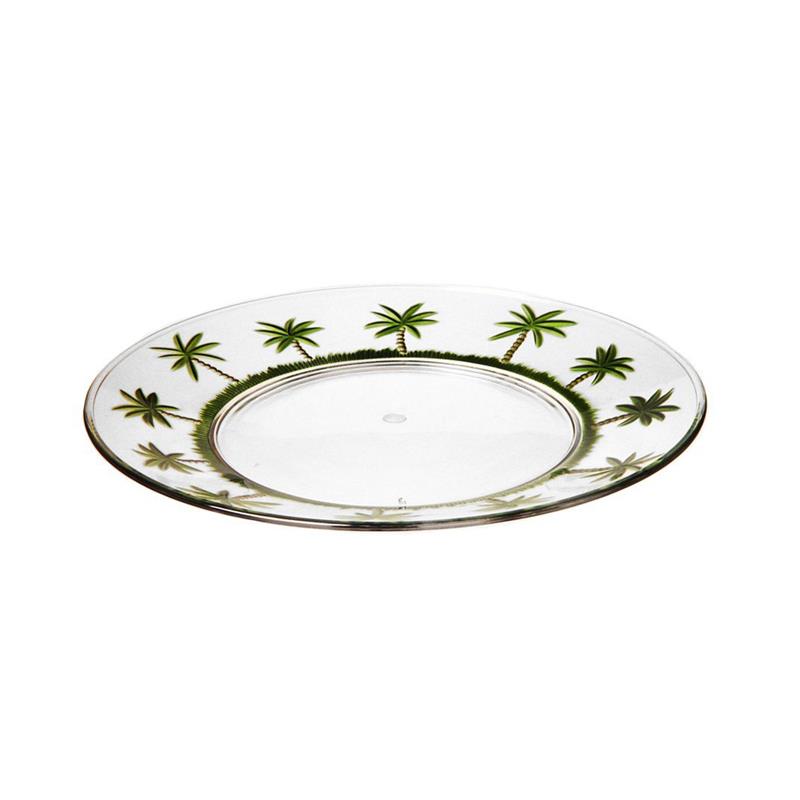 Picture of LeadingWare AS-0509 Palm Tree Classic Series 9 in. Plate - Set of 4