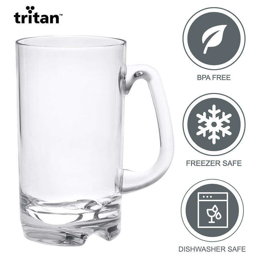 Picture of LeadingWare TRS-0724 Tritan 19 oz Beer Mug - Set of 4