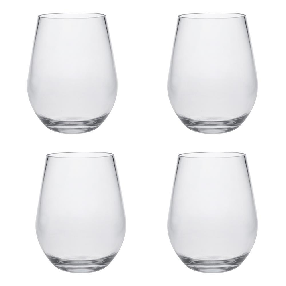 Picture of LeadingWare TRS-0709 Unbreakable Tritan 20 oz Stemless Hi-Ball Glass - Set of 4