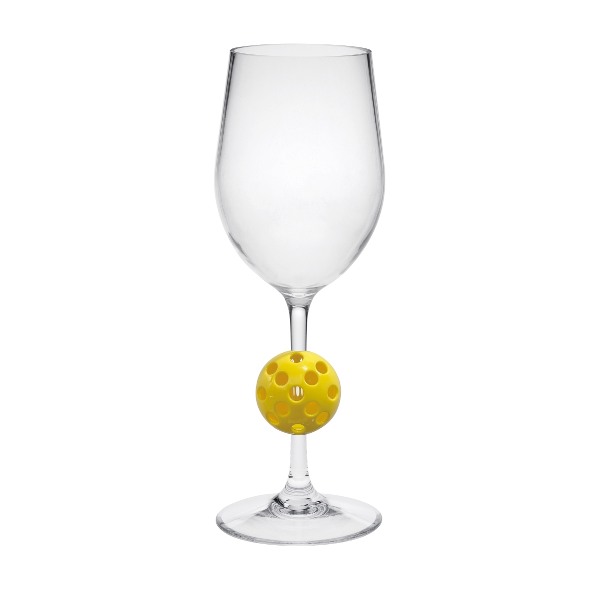 Picture of AS-4110YL AS-4110YL AS-4110YL Pickleball Stem Wine Glass-Yellow