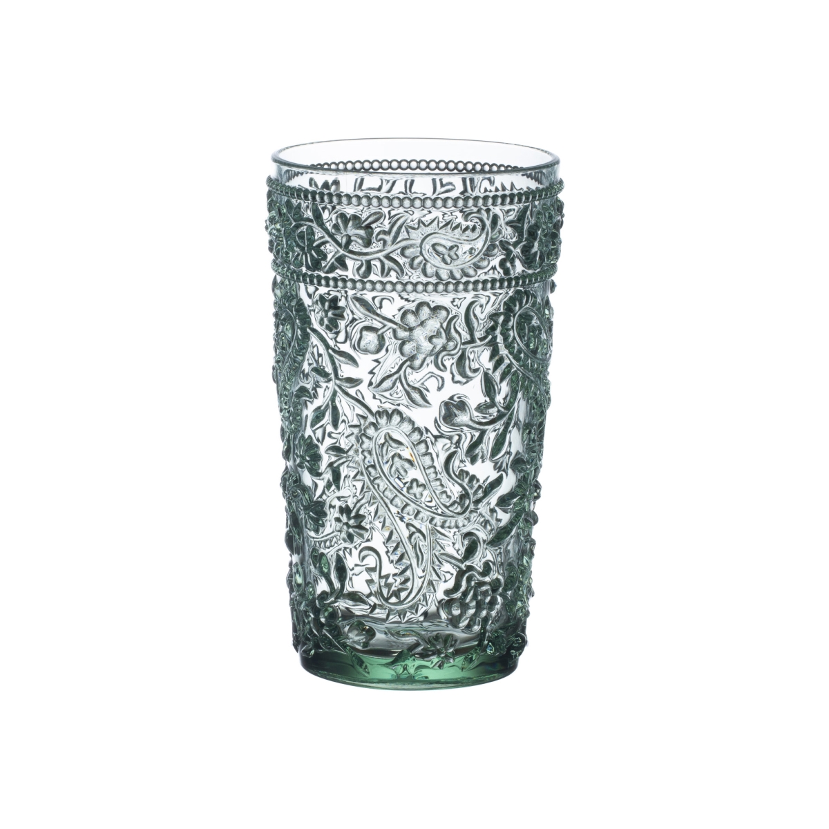 Picture of LEADINGWARE GROUP AS-1012TS Paisley HB 17 oz. Turquoise Set of 4 pcs.