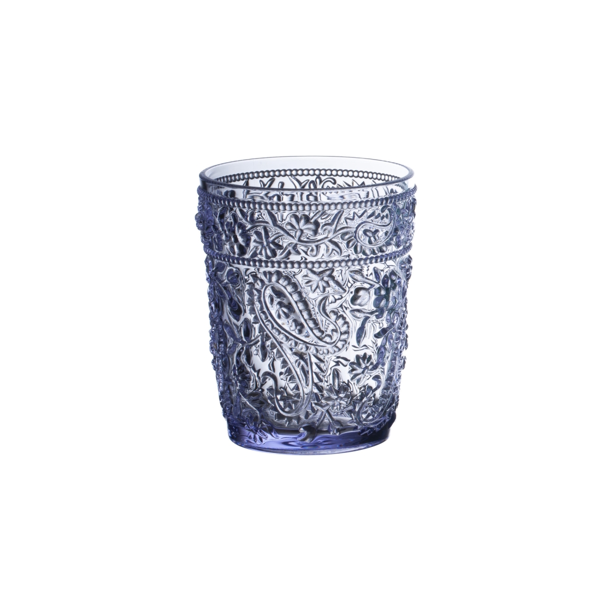 Picture of LEADINGWARE GROUP AS-1011PL Paisley DOF 13 oz. Purple Set of 4 pcs.