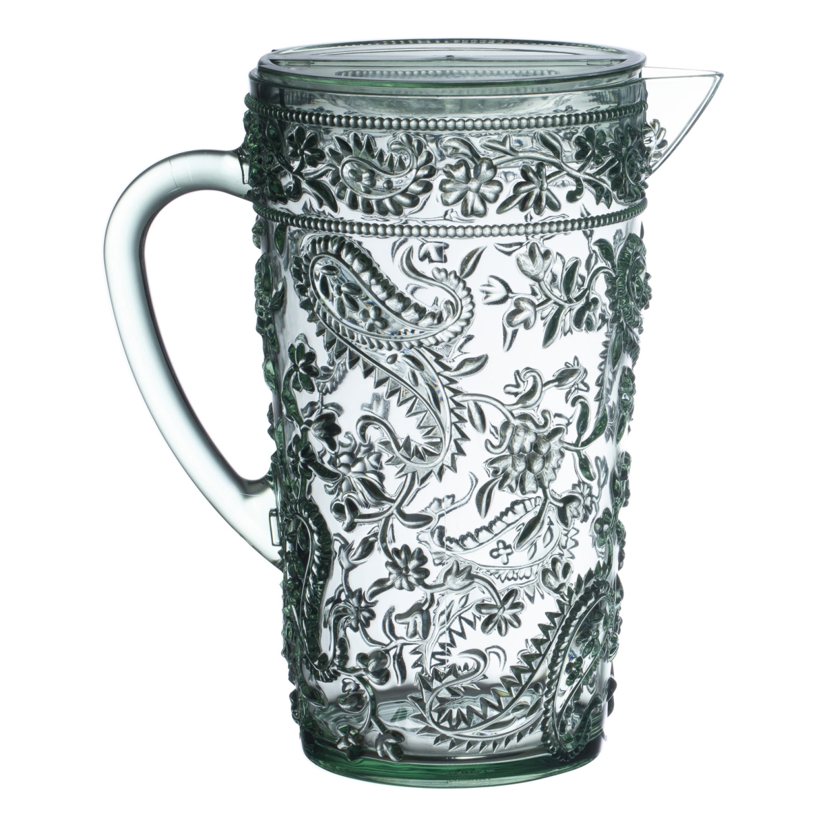 Picture of LEADINGWARE GROUP  AC-1016SG Paisley Pitcher 80 oz. Spanish Green