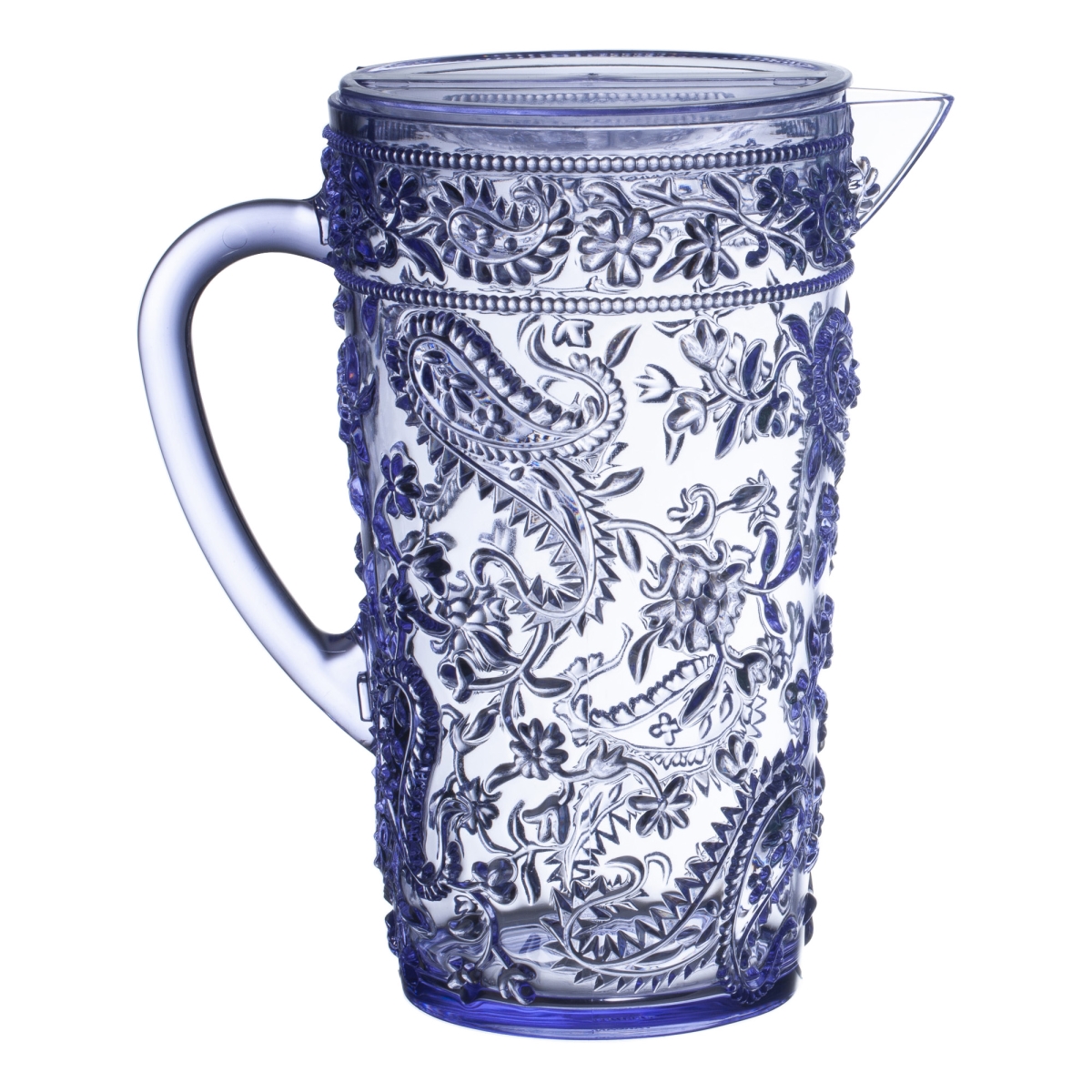 Picture of LEADINGWARE GROUP AC-1016PL Paisley Pitcher 80 oz. Purple