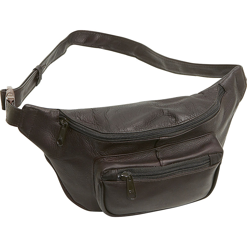 Picture of Le Donne Leather AC18-Cafe Kangaroo Classic Waist Bag, Cafe