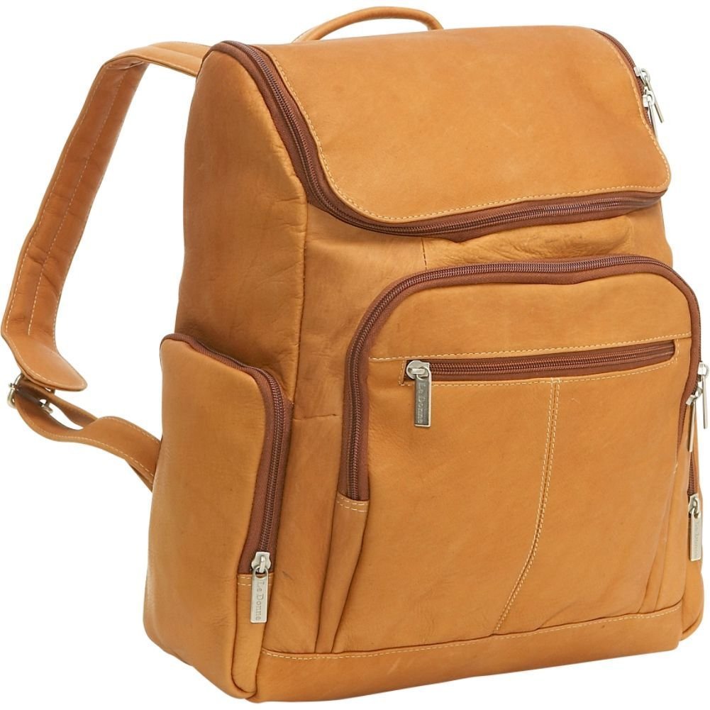 Picture of Le Donne Leather LD-4020-TN Vaqueta Computer Backpack, Tan