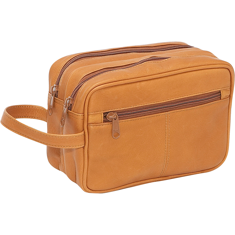 Picture of Le Donne Leather LD-8010-TN Unisex Toiletry Bag, Tan
