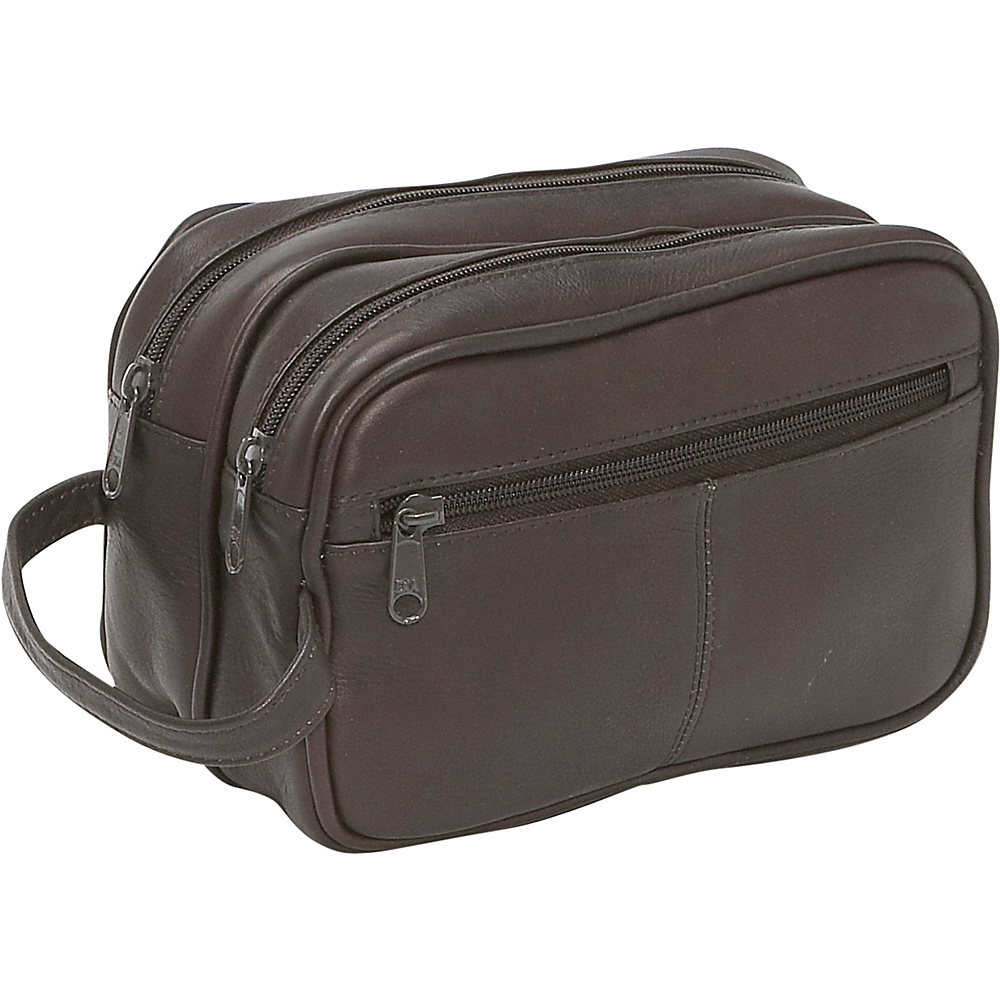 Picture of Le Donne Leather LD-8010-Cafe Unisex Toiletry Bag, Cafe
