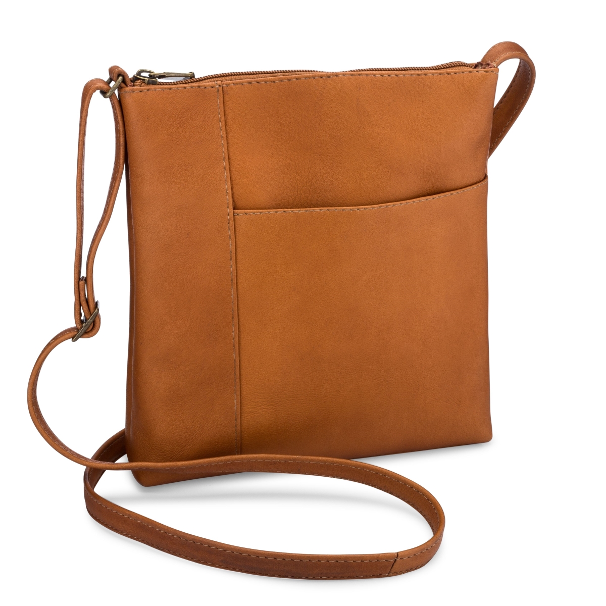 Picture of Le Donne Leather LD-8050-TN Runaway Crossbody&#44; Tan