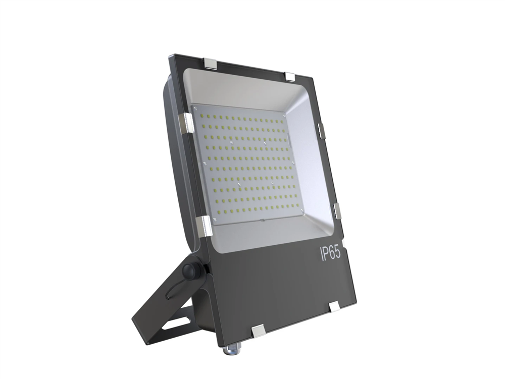 FLC-100W-120V-50K 100W 13000 Lumens U Bracket Flood Light, Black