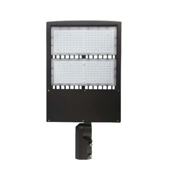 Picture of Ledsion SBC8-300W-480V-50K 300W 39000 Lumens Slip Fitter&#44; Arm Mount & Yoke Bracket One Out of Three 277-480V&#44; UL Driver Shoebox Light&#44; Brown