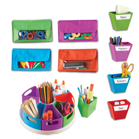 Picture of Learning Resources LER3808 Create A Space Magnetic Storage Pockets Bundle