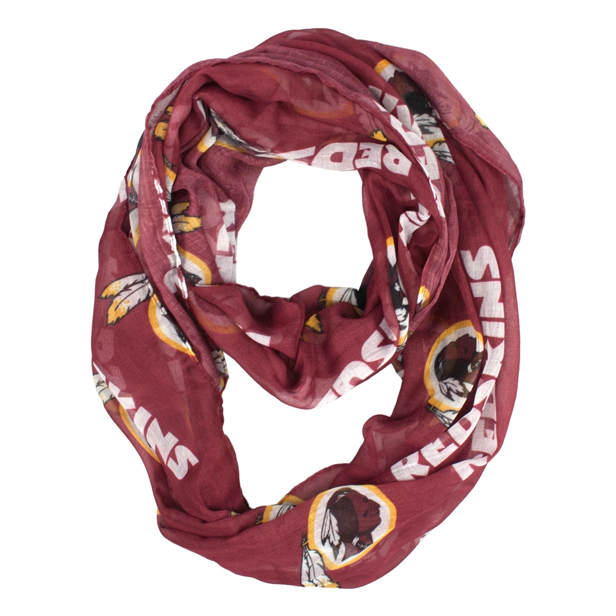 Picture of Little Earth 300615-REDS-1 Sheer Infinity Scarf, Cincinnati Reds