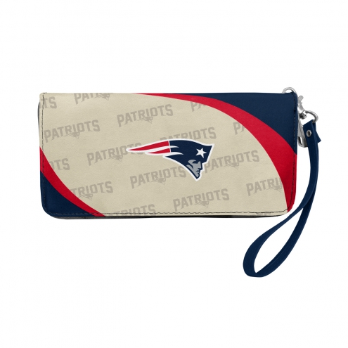 Football Fan Shop Officially Licensed NFL New England Patriots Curve Zip Organizer