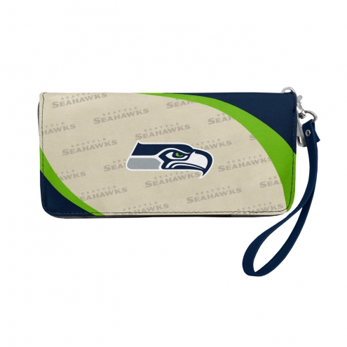 NFL Curve Zip Organizer Wallet, Seattle Seahawks