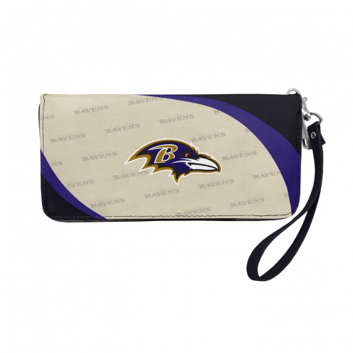 NFL Curve Zip Organizer Wallet Baltimore Ravens