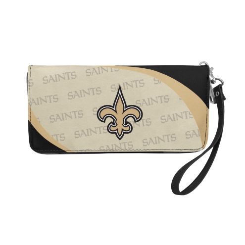 NFL Curve Zip Organizer Wallet, New Orleans Saints
