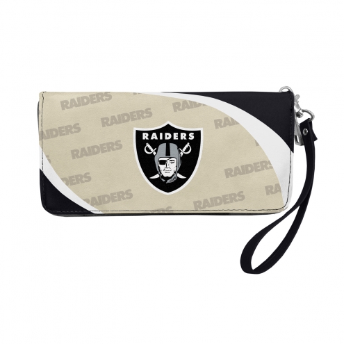 300902-RAID NFL Curve Zip Organizer Wallet, Oakland Raiders