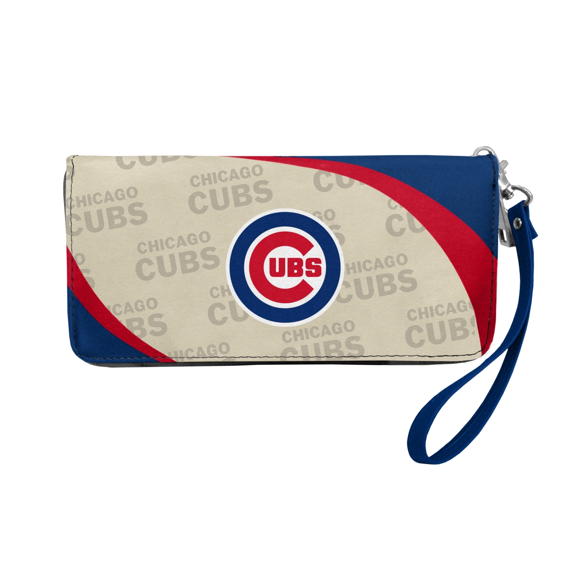 Picture of Little Earth 600902-CUBS MLB Curve Zip Organizer Wallet - Chicago Cubs