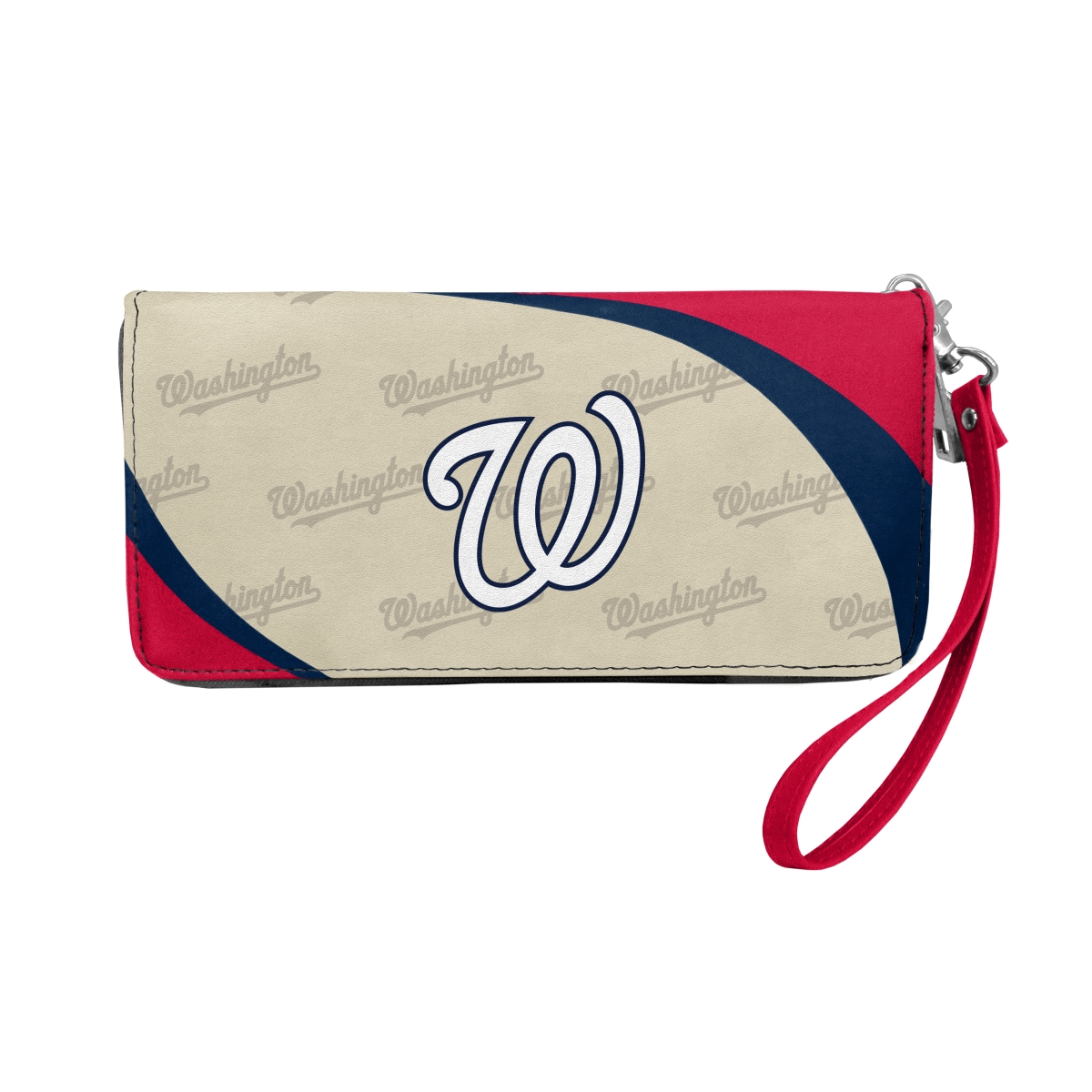 Picture of Little Earth 600902-WNAT MLB Curve Zip Organizer Wallet - Washington Nationals