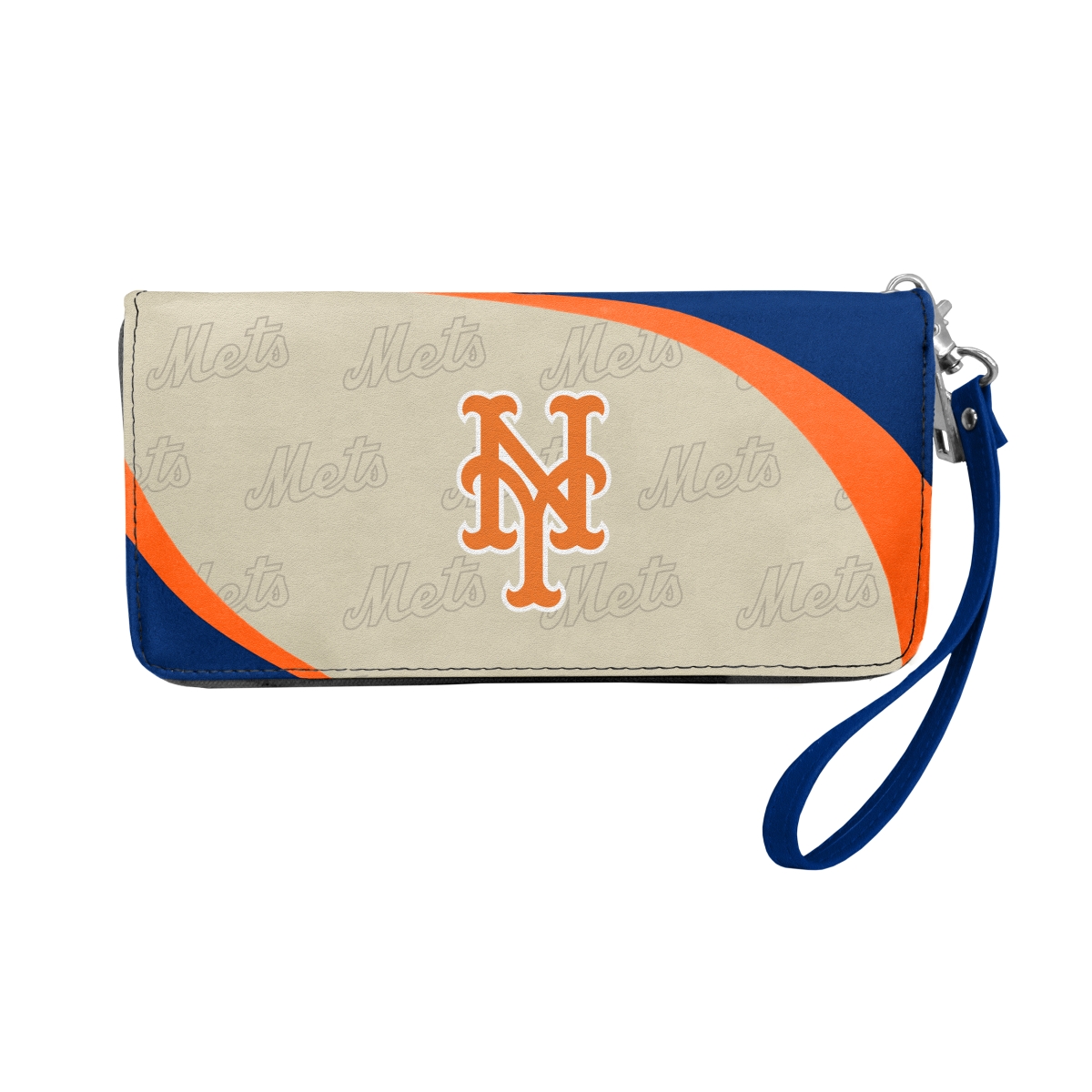 Picture of Little Earth 600902-METS MLB Curve Zip Organizer Wallet - New York Mets
