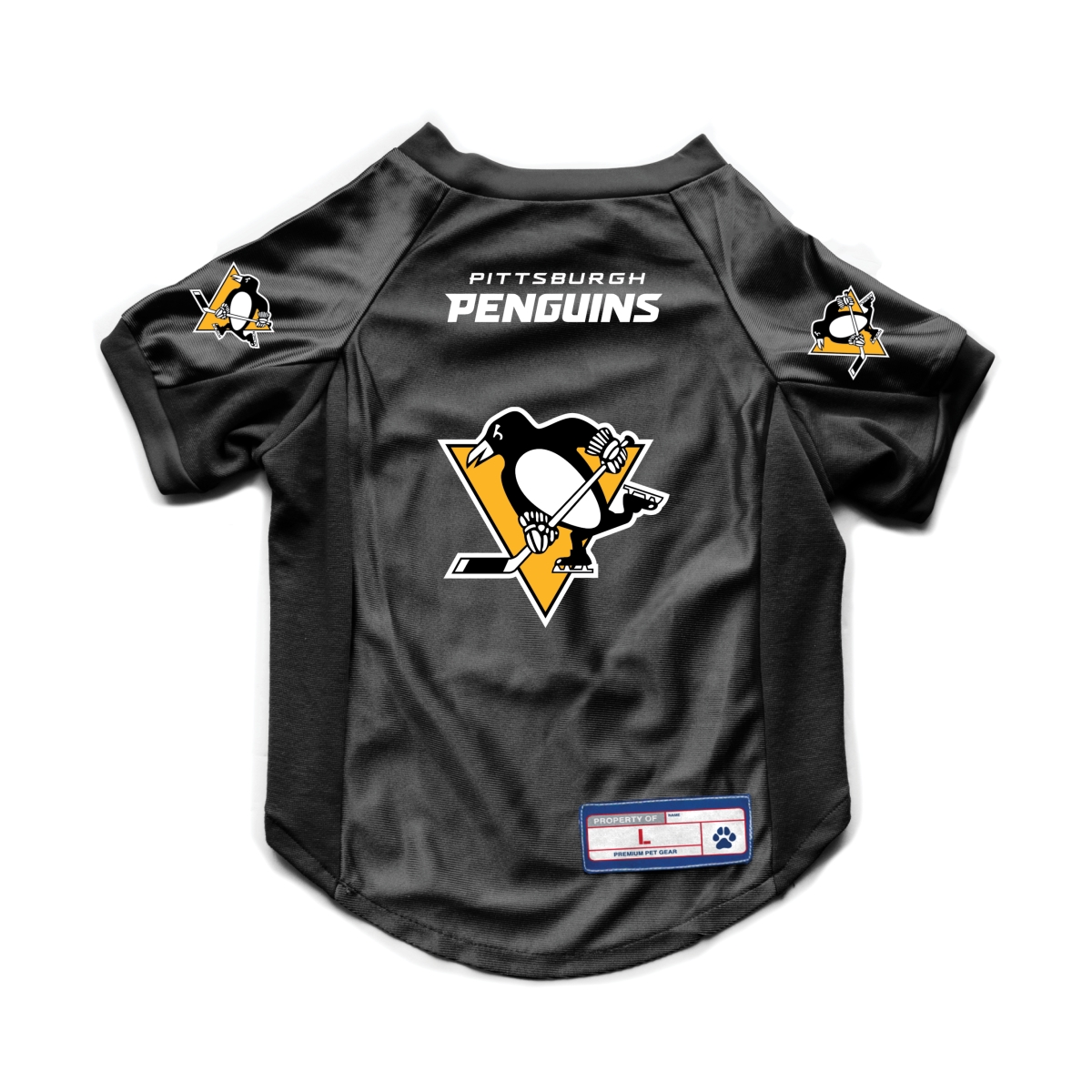 Picture of Little Earth Productions 520156-PENS-L Pittsburgh Penguins Pet Stretch Jersey - Large