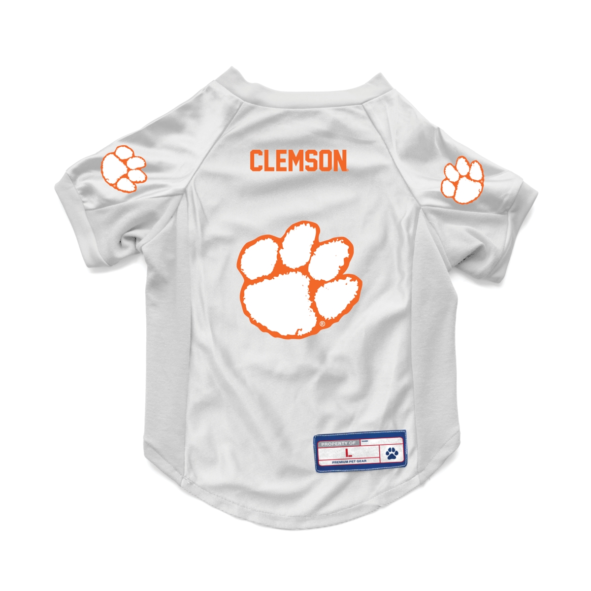 120156-CLEM-XS Clemson University Pet Stretch Jersey - Extra Small