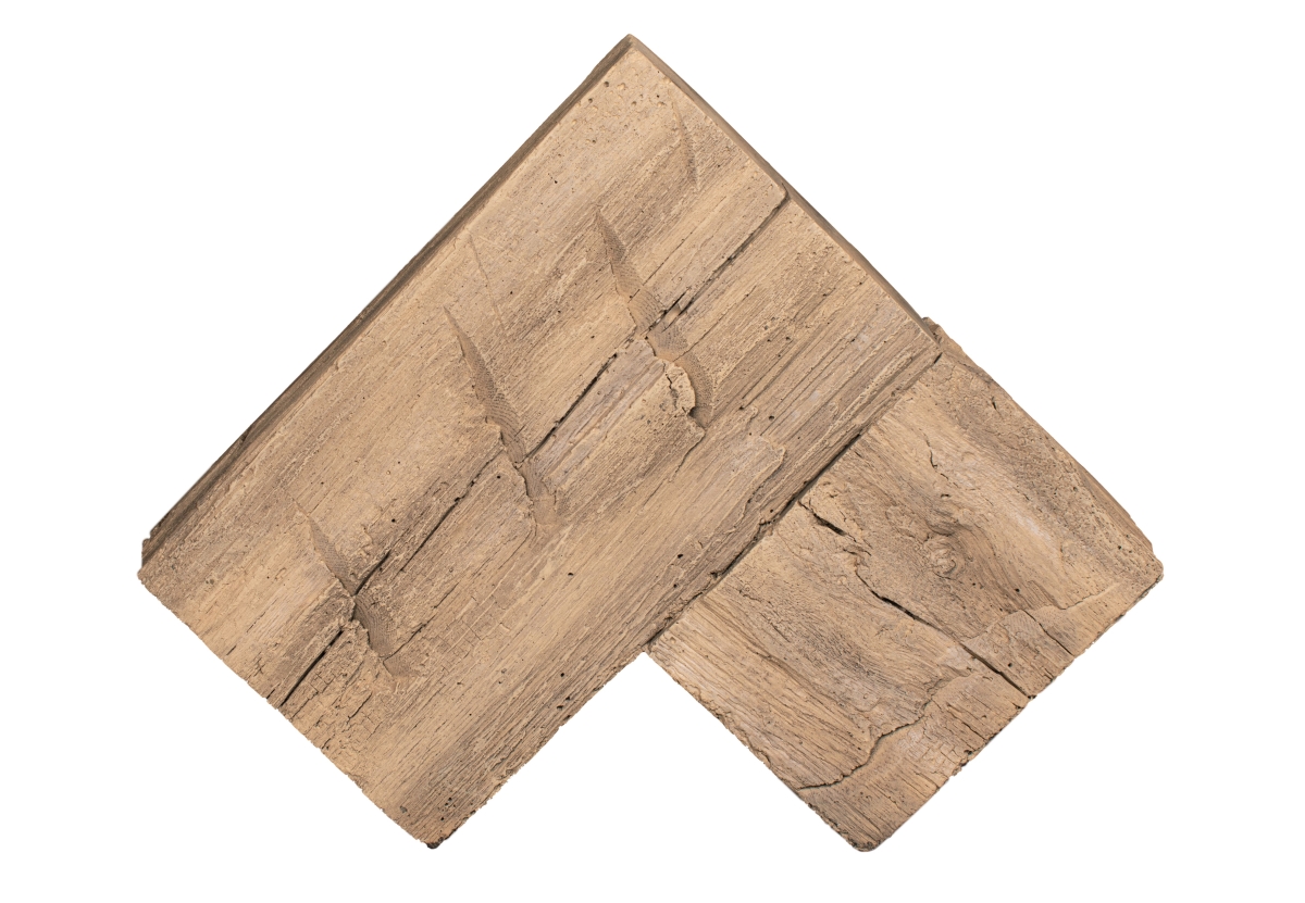 Picture of Lexington Hearth HB-CO-LH-PH Hayloft Beam Fireplace Mantel&#44; Pale Honey Corner Mantel