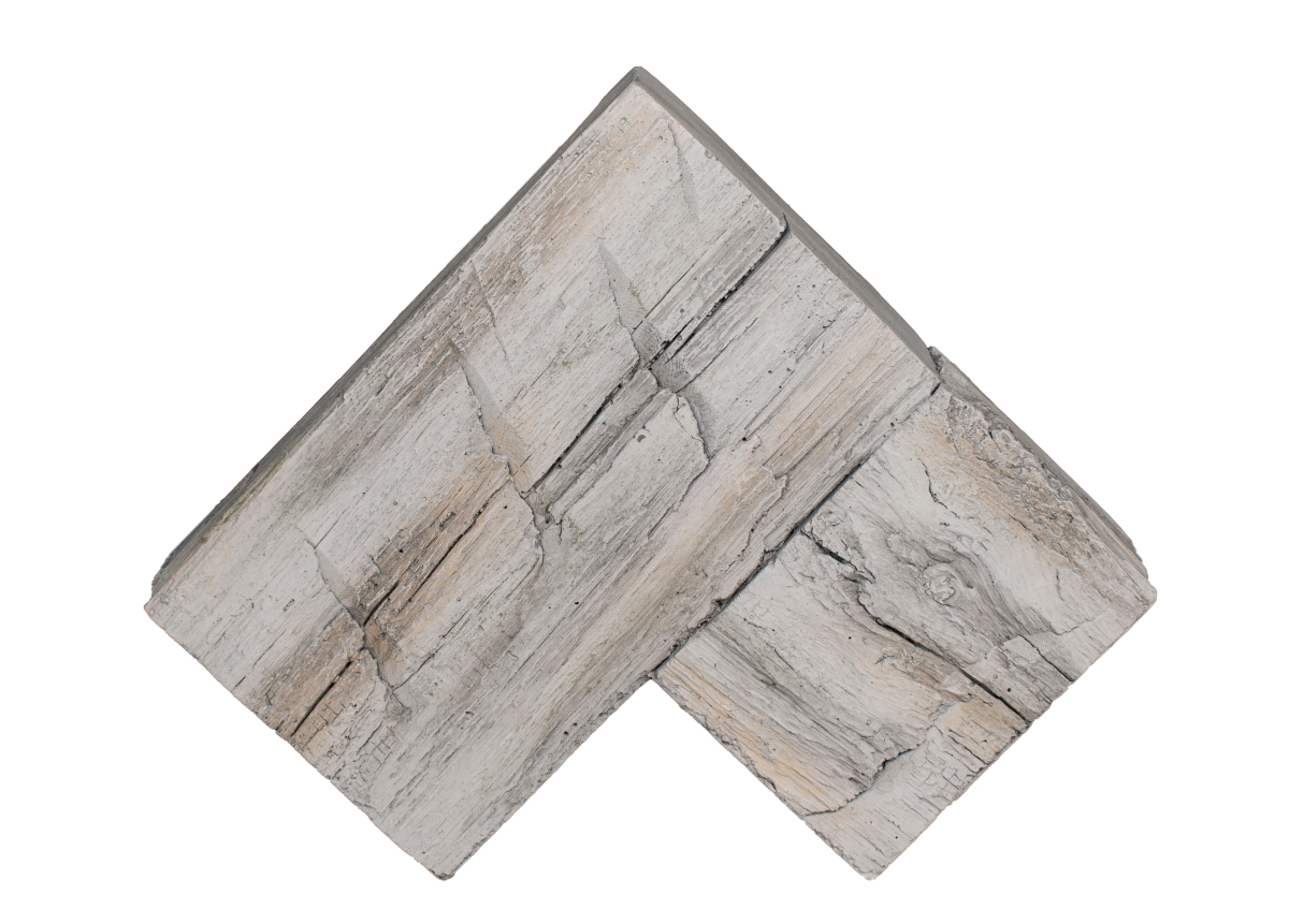 Picture of Lexington Hearth HB-CO-LH-WG Hayloft Beam Fireplace Corner Mantel&#44; Weathered Gray