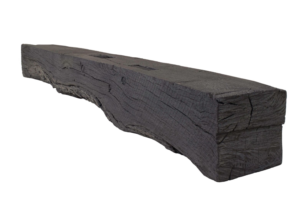 6 ft. Rickhouse Fireplace Mantel, Eclipse