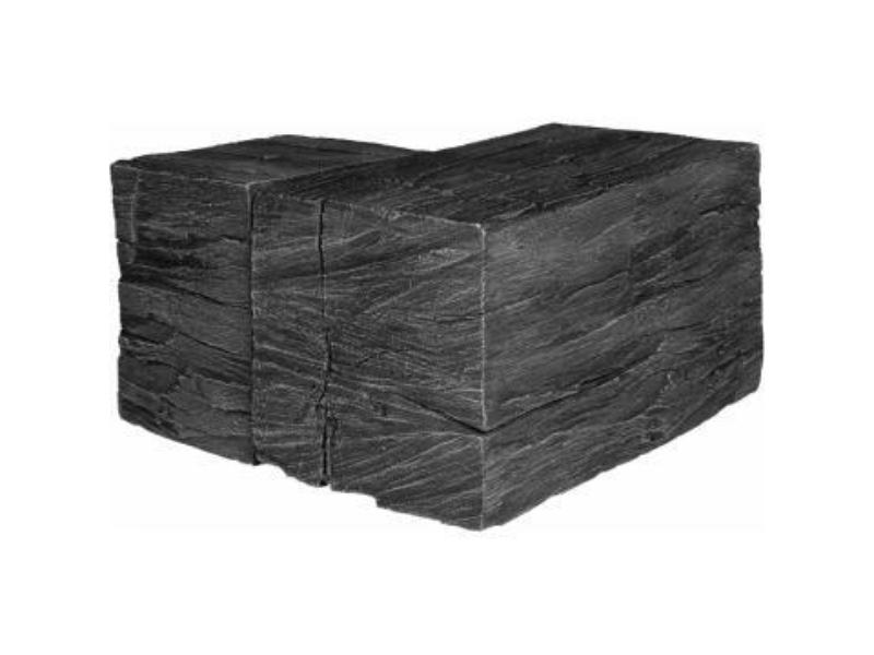 Rickhouse Fireplace Corner Mantel, Eclipse