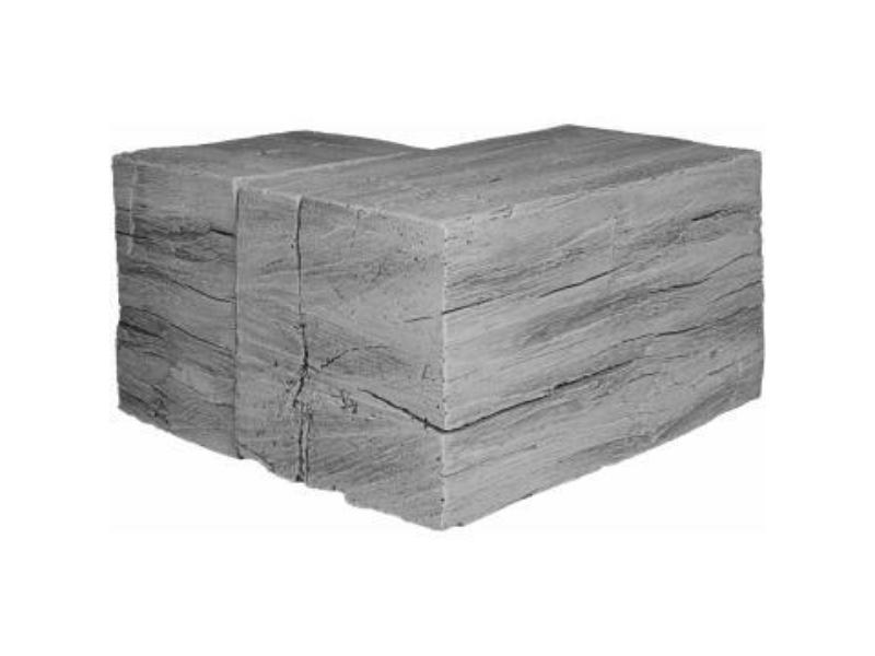 Rickhouse Fireplace Corner Mantel, Weathered Gray
