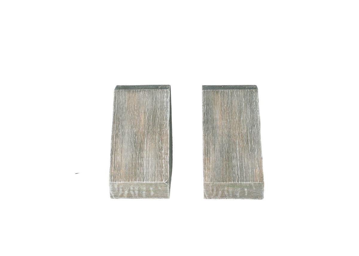 Sawmill Corbel Fireplace Mantel, Weathered Gray- Set of 2