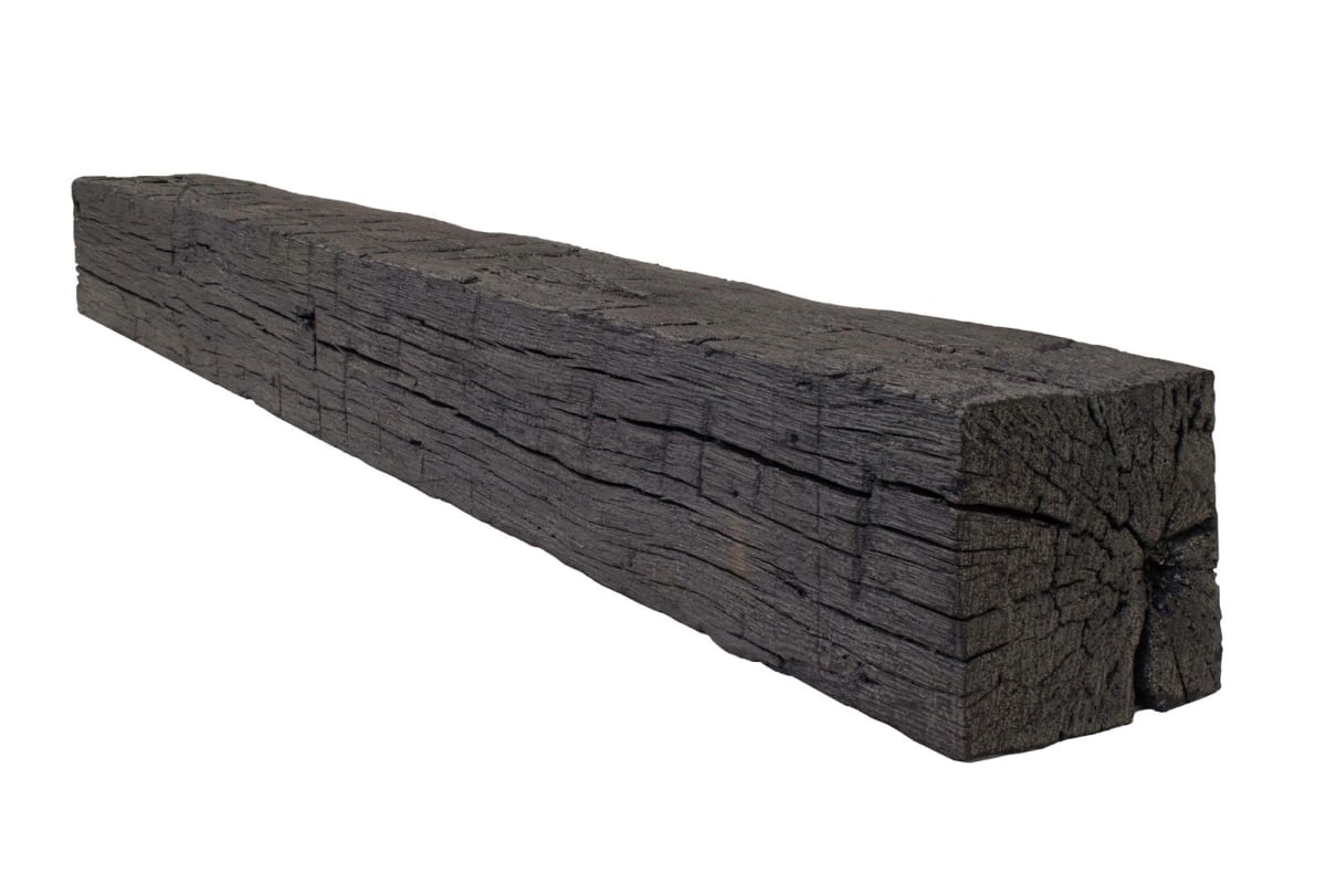 TB-5-LH-EC 5 ft. Tobacco Barn Fireplace Mantel, Eclipse