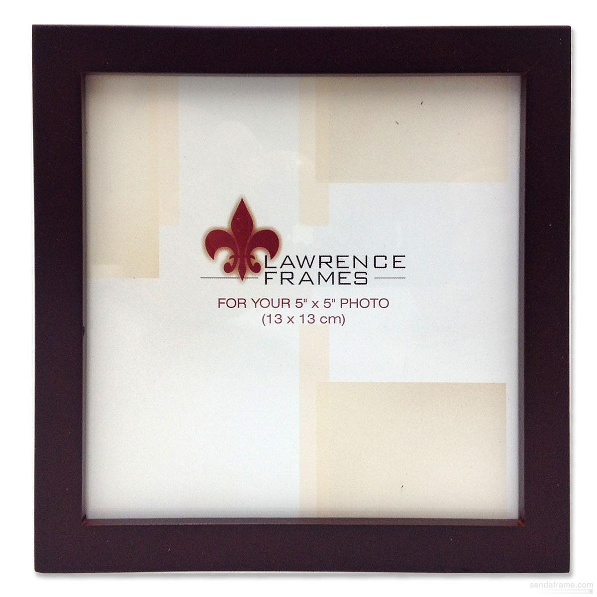 Picture of Lawrence Frames 755955 5 x 5 Espresso Wood Frame