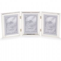 Picture of Lawrence Frames 510745T Beaded Silver Plated Triple Picture Frame - 4 x 5 in.