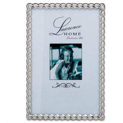 Picture of LawrenceFrames 710046 4 x 6 in. Rope Picture Frame, Silver