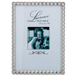 Picture of LawrenceFrames 710057 5 x 7 in. Rope Picture Frame, Silver