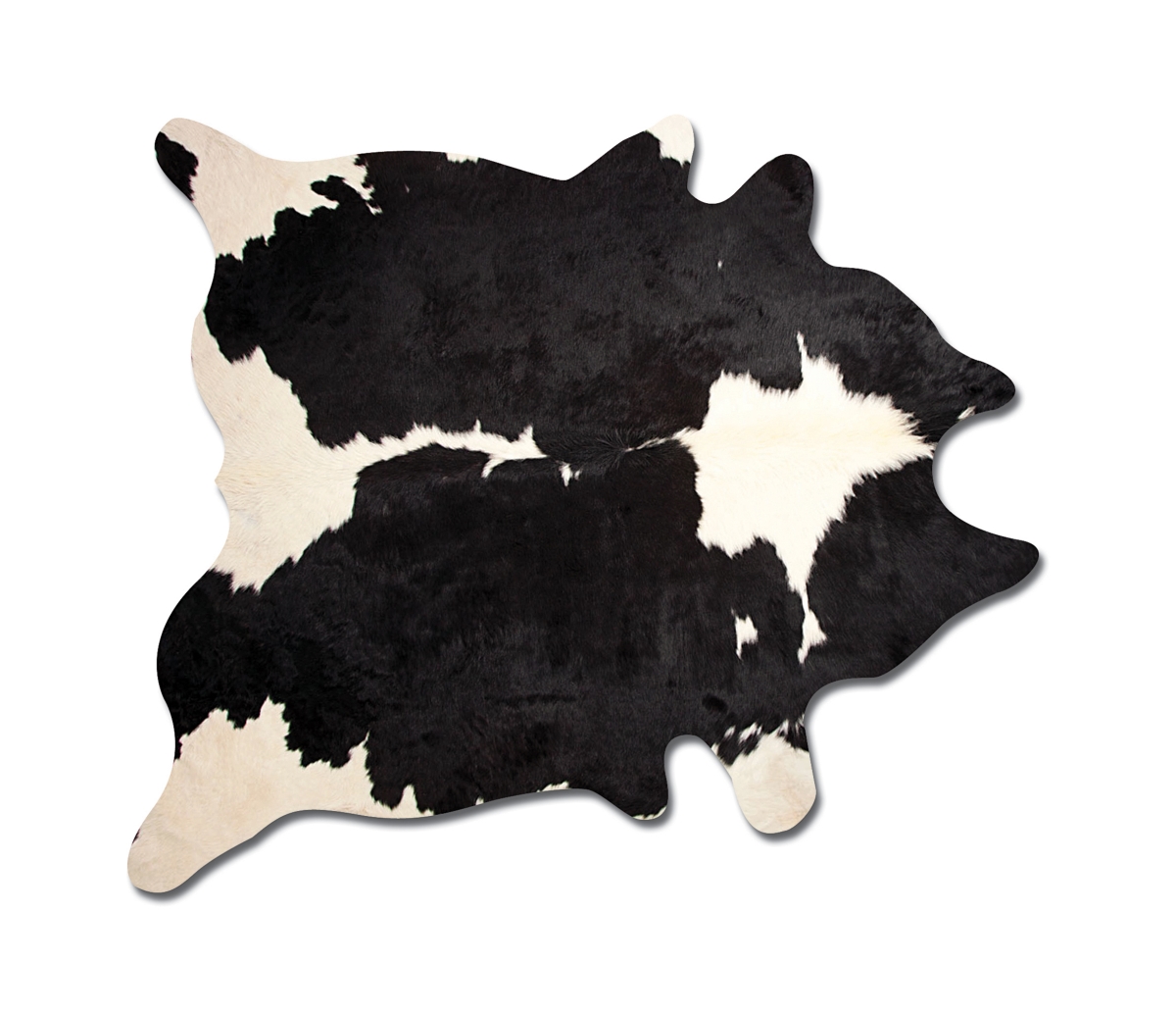 676685001207 6 x 7 ft. Kobe Cowhide Rug - Black & White
