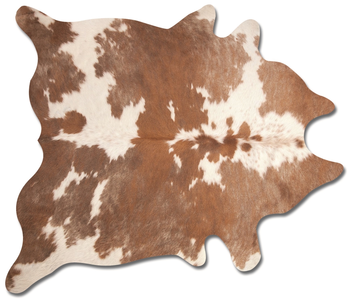 6 x 7 ft. Kobe Cowhide Rug - Brown & White