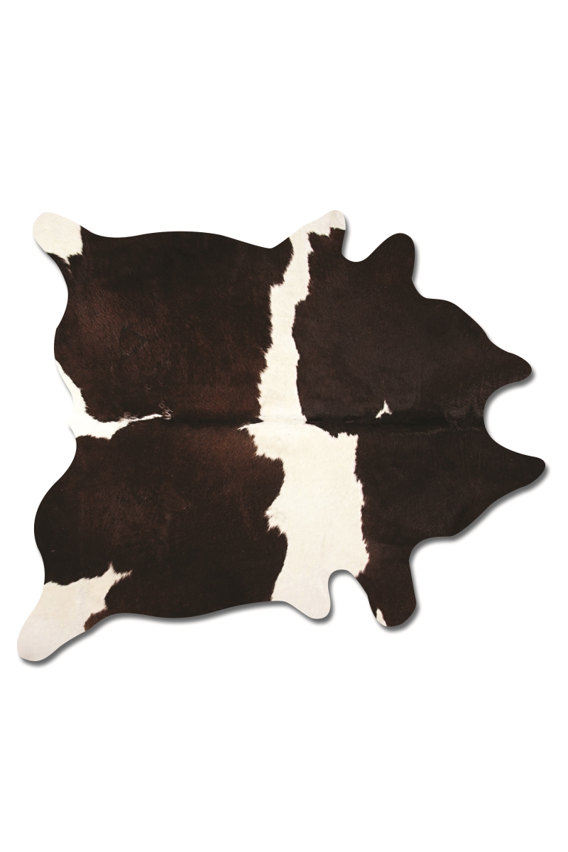 676685001283 6 x 7 ft. Kobe Cowhide Rug - Chocolate & White