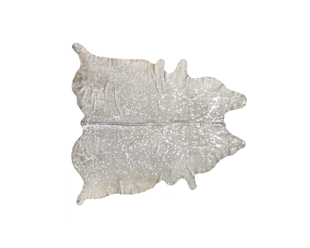 6 x 7 ft. Scotland Cowhide Rug -  & Silver