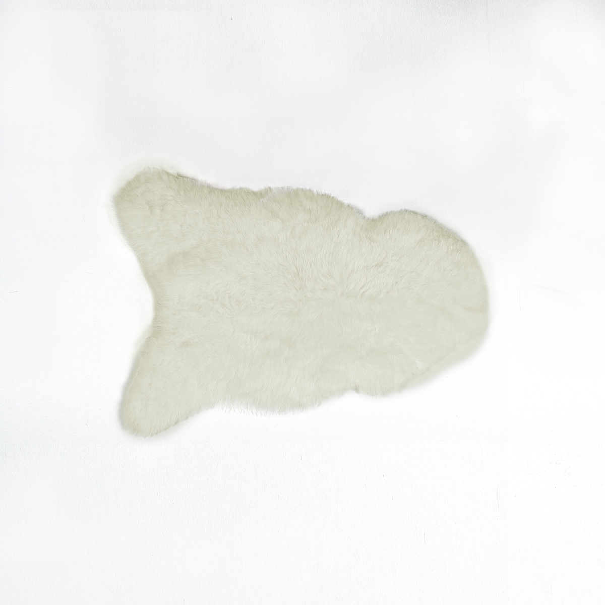 2 x 3 ft. Icelandic Sheepskin Single Short-Haired Rug - White