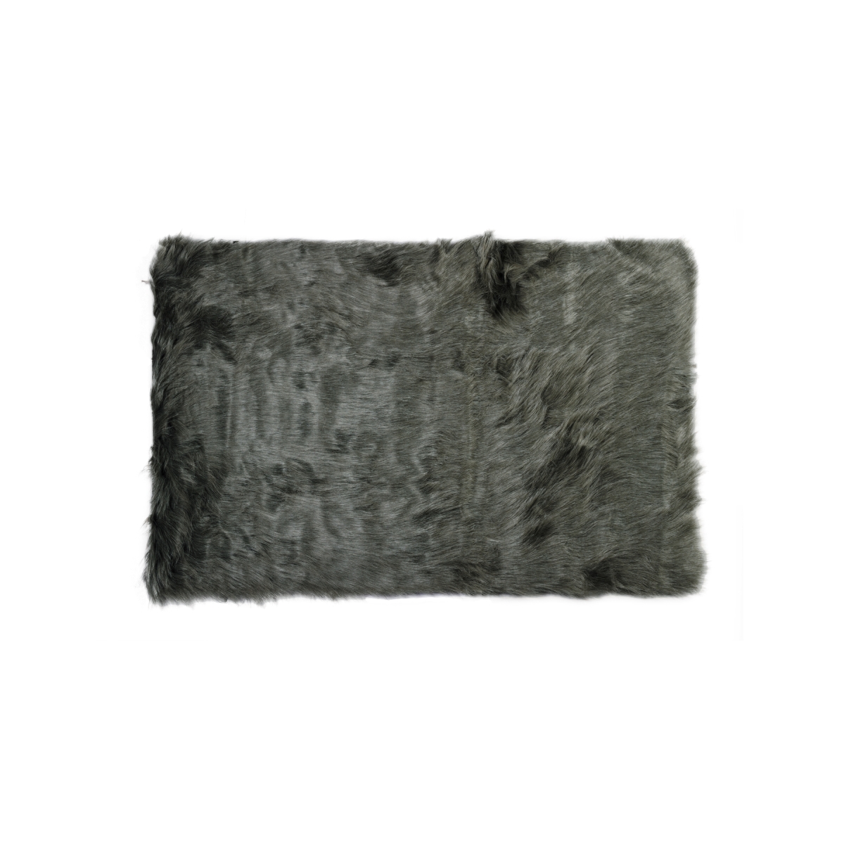 Home Decor Hudson Faux Sheepskin Trio Rug | 1-Piece | Grey | 3'x5'