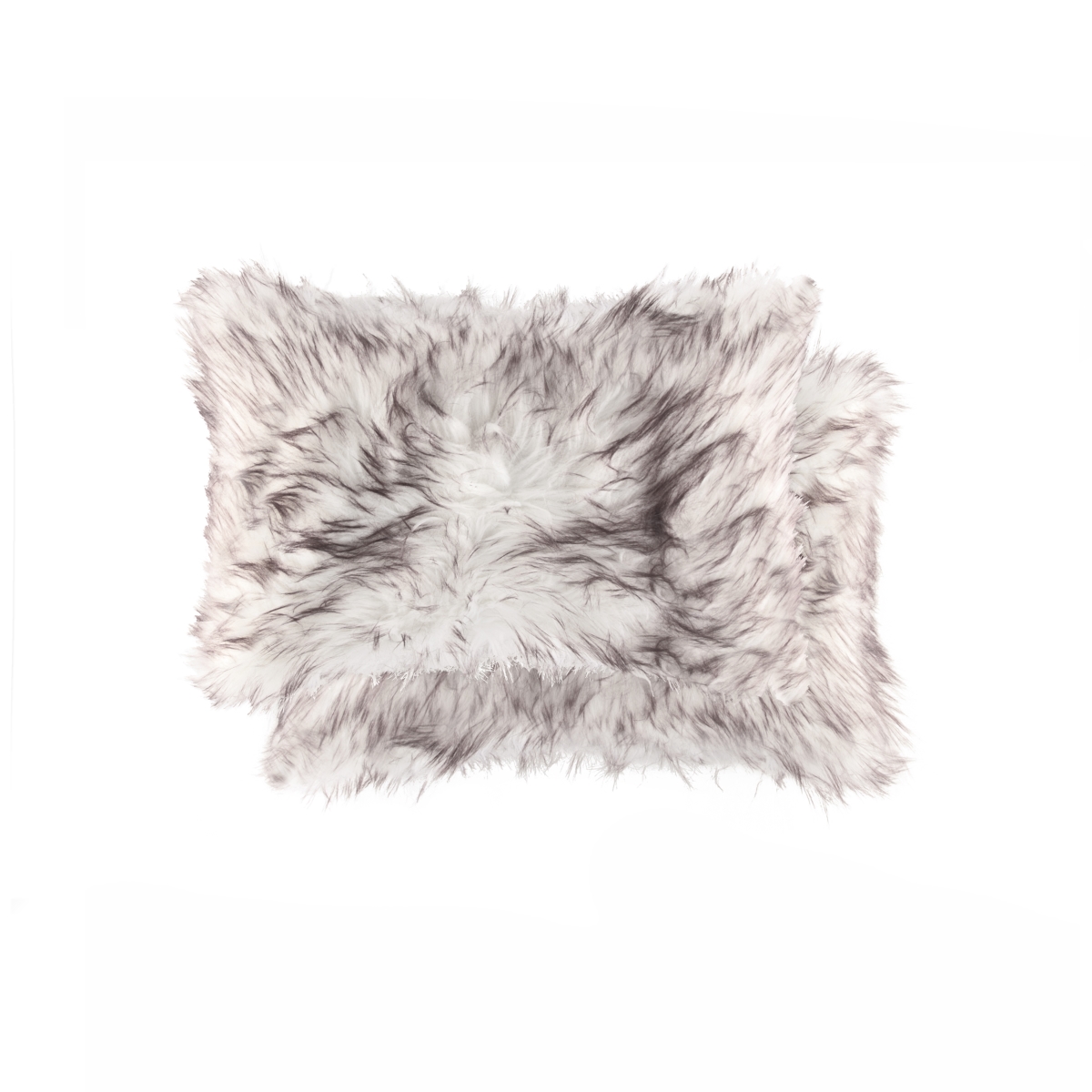 Home Decor Belton Faux Fur Pillow | 2-Piece | Gradient chocolate | 12'x20'